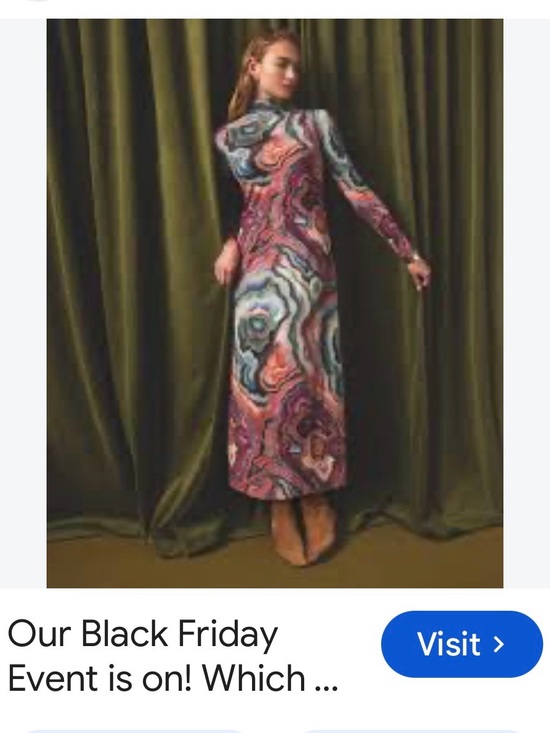 Marie Oliver Dresses & Skirts - Marie Oliver Long-Sleeve Patterned Maxi Dress in Pink, Blue and Orange